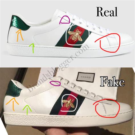 how to spot fake gucci sneakers|gucci ace sneakers gg print.